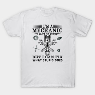 Funny Mechanic For Men Dad Car Auto Diesel Automobile Garage T-Shirt